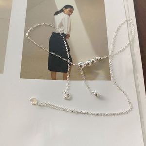 Collier à pendentif perlé en argent sterling 925, design simple Dylam, bijoux fins pour un usage quotidien, pour femmes - Product Image 6