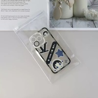 Sac à fermeture éclair auto-adhésif transparent, boîte cadeau cosmétique, boîte de rangement pour poupées, classeur, emballage plastique pour vêtements