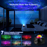 Proyector de Estrellas, Lámpara de Galaxia ABS Mini para Dormitorio, Control Remoto, Temporizador, Luz Nocturna para Niños y Adultos, Luz Aurora con 7 Colores Cambiantes | YSH