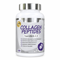Capsules de collagène en marque privée OEM 1800mg Types I II III IV X Complément alimentaire pour la santé de la peau, des cheveux et des ongles