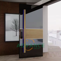 Portes d'entrée à verrouillage intelligent avec porte blindée durable au design moderne