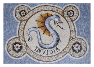Mosaïque murale en marbre à motifs de pierre découpée au jet d'eau – Art mural - Product Image 2