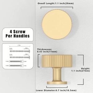 Tiradores Modernos de Aluminio para Muebles, Ideales para Cocina, Dormitorio, Baño y Cómodas - Ecológicos - Product Image 4