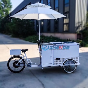Popular Hand-<b>pushed</b> Canopy Bicycle Ice Cream Truck Custom-made Unpowered Pedal Bicycle Dining <b>Car</b> Mobile Dining <b>Car</b> - Product Image 6