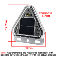 Feu de signalisation stroboscopique LED solaire à aimant puissant, protection IPX6, non-réfléchissant, installation sans câblage ni perçage, pour la circulation