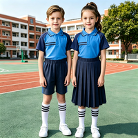 Nouvelle tenue d'été de style académique britannique pour enseignants et élèves de maternelle, primaire et secondaire