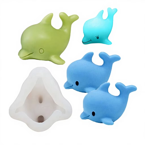 DIY 3D Little Dolphin <b>Silicone</b> Ice Cube and Candle Mold Creative Animal Mousse Cake Mold Kitchen <b>Baking</b> Utensils <b>silicone</b> molds - Product Image 1