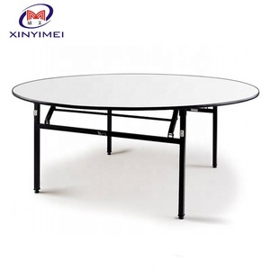 Laminado <span class=keywords><strong>Rectangular</strong></span> mesa de comedor de Hotel boda fiesta plegable mesa de banquete - Product Image 1