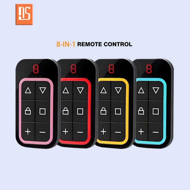 Chargeable 8 in 1 Channels Wireless Remote Control Multi-Frequency Waterproof Code Clone Control for Automatic Door
