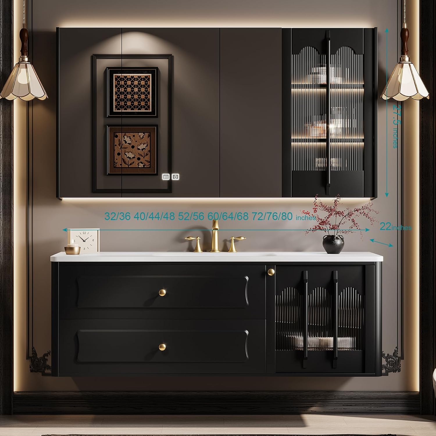 Modern Wall Mounted Dressing Table Designs - New Style