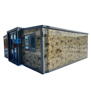 20ft Prefab <strong>Tiny</strong> <strong>House</strong> 3 Bedroom Pastoral Cabin with Living Room, Kitchen &amp; Bath Waterproof Steel Wood Frame <strong>Easy</strong> Assembly - Product Image 3