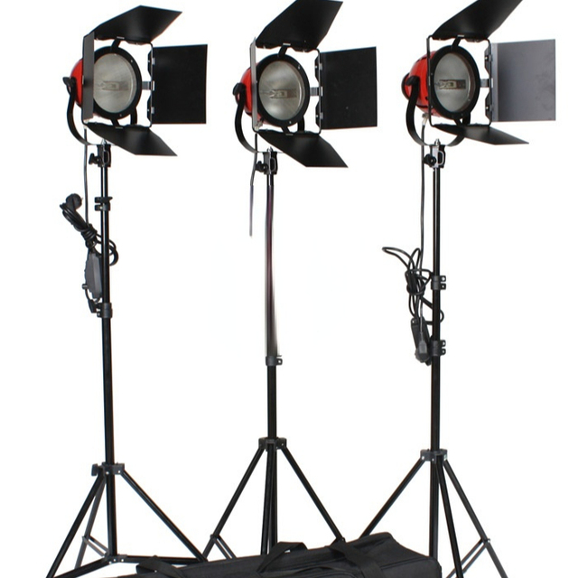 Photography Studio Continuous Lighting Kits 800W Video Red Head Continuous Light with 2m Light Stand*3 Photo Studio