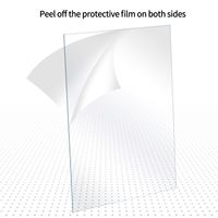 Azulejos de techo Panel de luz LED PS transparente Perspex difuso y transparente Láminas de plástico impermeables e ignífugas cortadas a medida