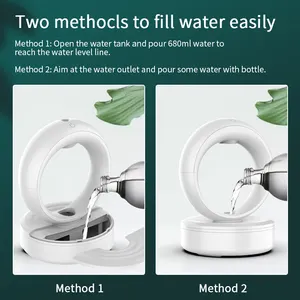 2024 New Night Light Aroma Diffuser Ultrasonic Cool Mist Anti-gravity Creative Design Water Drop Anti Gravity Air Humidifier