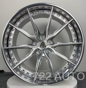 Cerchi in Lega Forgiati 722Auto Satin Silver 18 19 20 21 22 24 Pollici con Bordo Profondo 5x112 5x114.3 5x120 PCD per <span class=keywords><strong>BMW</strong></span> X5 <span class=keywords><strong>X7</strong></span> Mercedes GLS - Product Image 1