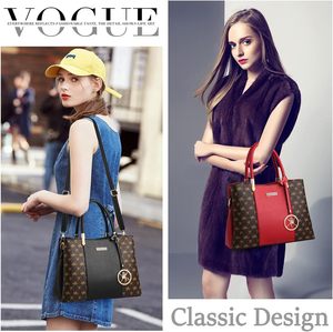 Của Phụ nữ PU hàng đầu xử lý Satchel Vai Messenger Tote Túi với dây kéo đóng cửa và polyester lót túi xách cho phụ nữ - Product Image 2