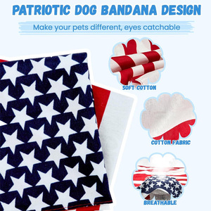Pañuelo Reversible de Algodón Patriótico <span class=keywords><strong>para</strong></span> Mascotas, Perros y Gatos, Lavable y Ajustable, <span class=keywords><strong>para</strong></span> el Día de San Juan Bautista - Product Image 3