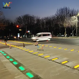 China factory hot selling waterproof Luminous zebra crossing Buried Light pedway red green led pedestrian traffic signal light
