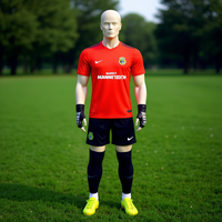 Maniquí de Fútbol Barret de 180 cm, de Plástico, Flexible, Seguro y Ligero para Entrenamiento