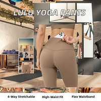 Pantalon de yoga taille haute imprimé pour le sport, en Spandex/Nylon, longueur intégrale, amincissant, extensible dans quatre directions, sensation seconde peau, sans coutures, 220g