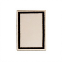 Tapis moderne en laine/soie de couleur unie, tufté à la main, à poils longs, antidérapant, lavable, épaisseur 12 mm, pour chambre à coucher, salon, hôtel