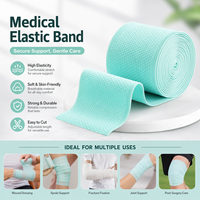 Bande de fixation élastique antidérapante en nylon à pois chevrons imprimée Aoya de 5 cm de large, anti-bouclage, pour pantalons de sport et ceinture de maintien corporel