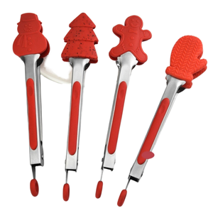 Pince multifonctionnelle en acier inoxydable pour la cuisine, l'extérieur, le barbecue, le steak, le gâteau et le snack. - Product Image 1