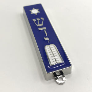 Caja de Mezuzah judía con pergamino Jerusalén pared <span class=keywords><strong>occidental</strong></span> Torah corona diseño Judaica Israel regalo 9,5 cm (3,7 pulgadas) - Product Image 5