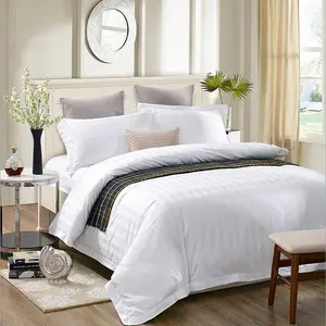 Hotel Supplies wholesale sateen 100% cotton bedding set bed sheets quilt cover pillow case