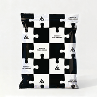 Conception personnalisée imprimé étanche taille mixte thermoscellé sac postal personnalisé enveloppe logo emballage de livraison pour chaussures chaussettes