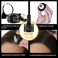 4g bubuk pemulas rambut Semi permanen, bedak Styling rambut alami tahan air akar rambut penutup Sentuh 4g
