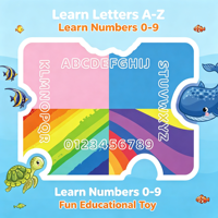 Tapis magique éducatif pour enfants, multi-thèmes et chiffres de l'alphabet