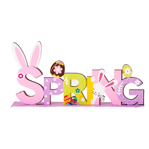 2025 New Creative DIY <strong>Easter</strong> Egg Rabbit <strong>Top</strong> Table Decoration Wooden <strong>Easter</strong> &amp; Thanksgiving Bunny Print Wooden Ornament - Product Image 1