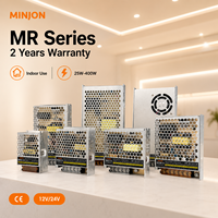 Fuente de Alimentación LED MINJON 50W 12V 4.16A AC a DC, Uso Industrial, Alta Eficiencia, Salida Única, CE
