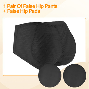 Shapewear Pants with Padded Butt Enhancement Insert - Women's Breathable Mesh <strong>Fake</strong> Butt Lift-Up Pants - Product Image 5