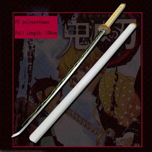 Espada de Juguete de Anime Cosplay Tanjiro Demon Katana, Juego de Espadas de Juguete para Halloween, Versión Corta, Juguetes de Madera para Niños Unisex Sezhicai - Product Image 6