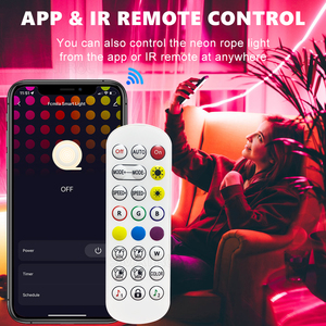 SMATRUL Băng Dính 5M Chống Nước RGB 5050 + Điều Khiển Từ Xa Nguồn 24 Phím Alexa Google Home Tuya Dải Đèn Led Màu Wifi Thông Minh - Product Image 4