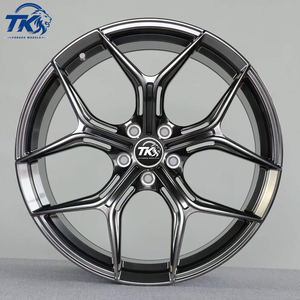 Rines de Aleación Forjados Personalizados <span class=keywords><strong>DOT</strong></span> de 1 Pieza y 5 Radios para Autos de Pasajeros, 18 19 20 21 22 Pulgadas, 5x112 5x114.3 para BMW, Audi, <span class=keywords><strong>Mercedes</strong></span>, Tesla - Product Image 1