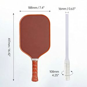 Raquette de pickleball en fibre de carbone personnalisée, approuvée USAPA, 14 mm T700, pressage à froid, 16 mm graphite, surface mate - Product Image 2