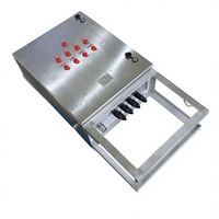 Boîtier de distribution basse tension IP66 en acier inoxydable 25A 220V, finition brossée, certifié CE, avec verrouillage anti-effraction pour usage industriel