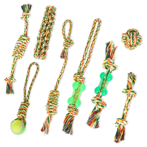 Aggressive Durable <b>Dog</b> Rope Toy Bite Resistant Tennis <b>Ball</b> Teething Playing Chew <b>Dog</b> Toys - Product Image 2