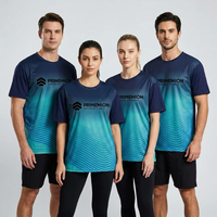 T-Shirt Personalizzata con Stampa a Sublimazione per Uomo, 100% Poliestere, Asciugatura Rapida, Traspirante, Antibatterica
