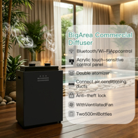 Diffuseur d'huiles parfumées sans eau, électrique intelligent, à commande par application, pour hôtels, double capacité 500 ml, pour systèmes CVC - Meilleures ventes