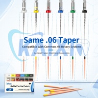 Lot de 60 points de gutta-percha de haute qualité, codés par couleur, pour le traitement et le scellement des canaux radiculaires en clinique dentaire