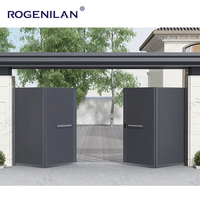 Portail pliant électrique sur mesure Rogenilan 2025 en aluminium pour sécurité extérieure