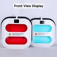 Presse à Chaud Manuelle Plate Mini 23x23 cm pour Sublimation, Impression sur Maillots, Taies d'Oreiller, Sacs de Courses 1800W 110/220V