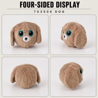 Peluche Squishy, Balle Rebondissante Anti-Stress, Jouet en Peluche Chien Chat, Cadeau Doux pour Enfants