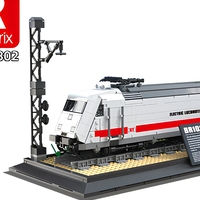 Reobrix 66019 - Kits de construction de locomotives électriques - Blocs de construction ABS - Jouet de construction DIY - Unisexe - Pour les 14 ans et plus
