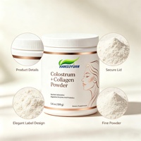 Poudre de collagène de colostrum OEM pour femmes, prébiotiques, probiotiques, poudre de collagène de colostrum pour complément alimentaire