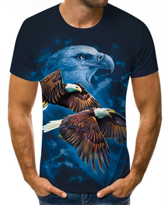 T-shirt à manches courtes pour hommes, impression 3d complète, mode, décontracté, ample, surdimensionné - Product Image 1